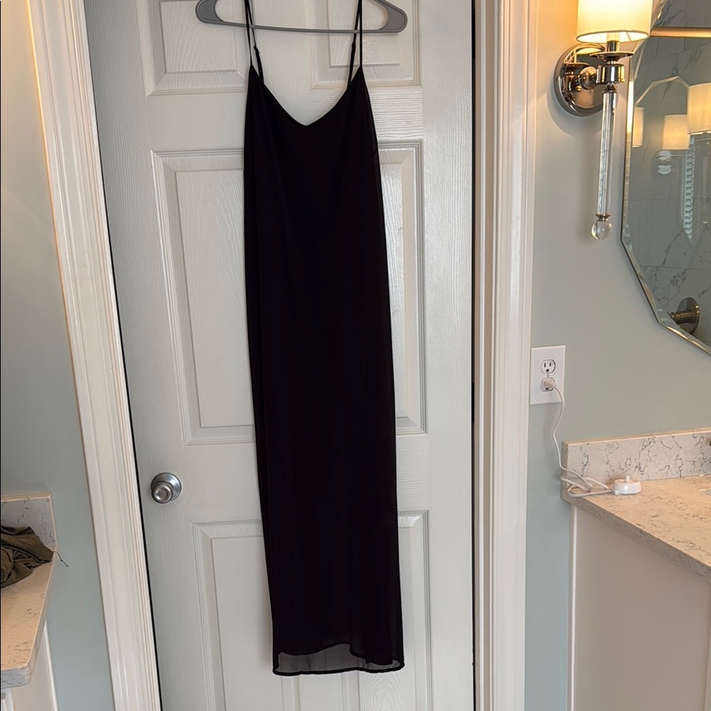 Elegant Black Slip Dress